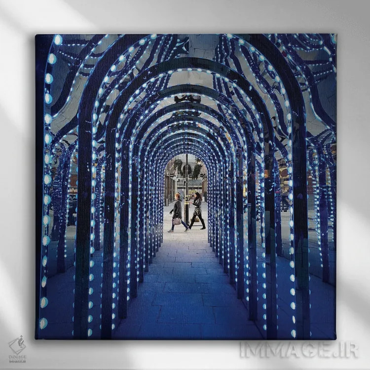 تابلو نیویورک اثر آمادئوس لانگ - نمای روبهرو روی دیوار