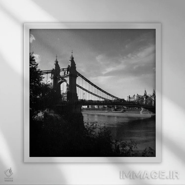 تابلو برلین اثر آمادئوس لانگ - نمای قابدار سفید