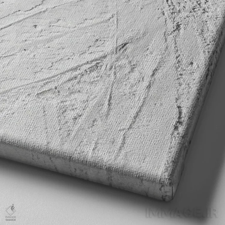 تابلو سیاه رنگ خوشحالی من است اثر آمادئوس لانگ - نمای نزدیک بافت بوم