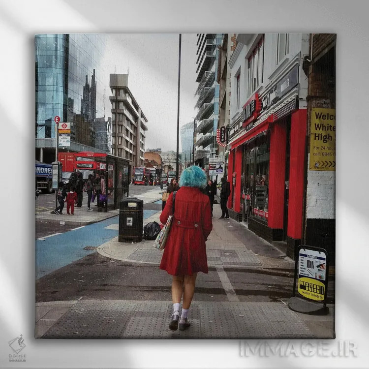 تابلو وحشی بمان اثر آمادئوس لانگ - نمای روبهرو روی دیوار