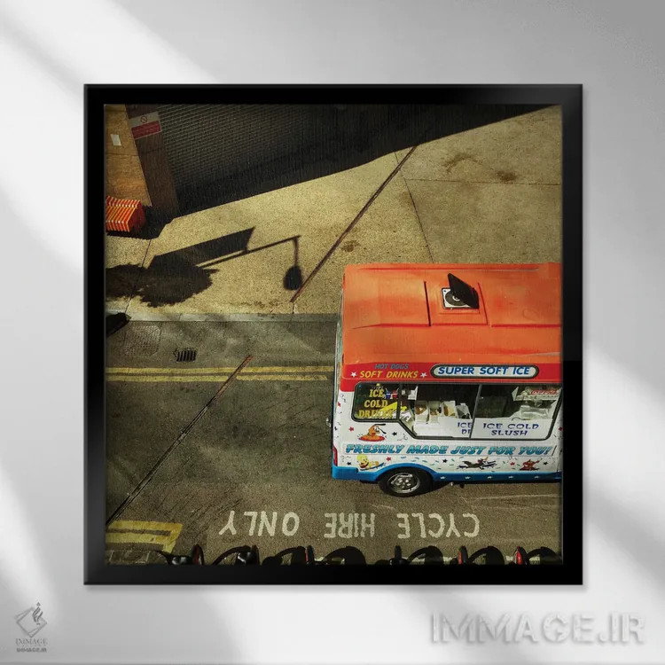 تابلو سان فرانسیسکو اثر آمادئوس لانگ - نمای قابدار مشکی