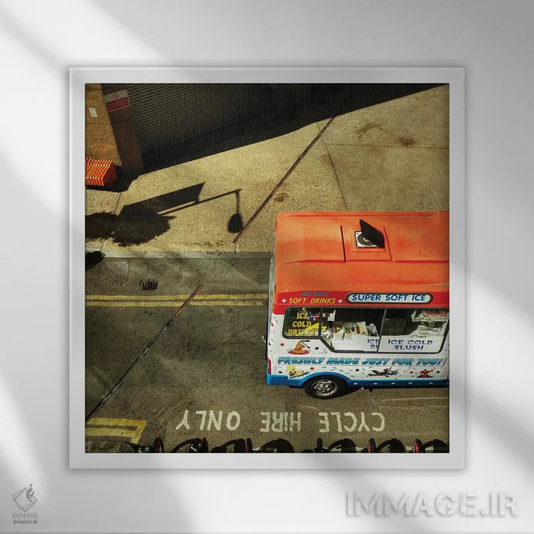 تابلو سان فرانسیسکو اثر آمادئوس لانگ - نمای قابدار سفید