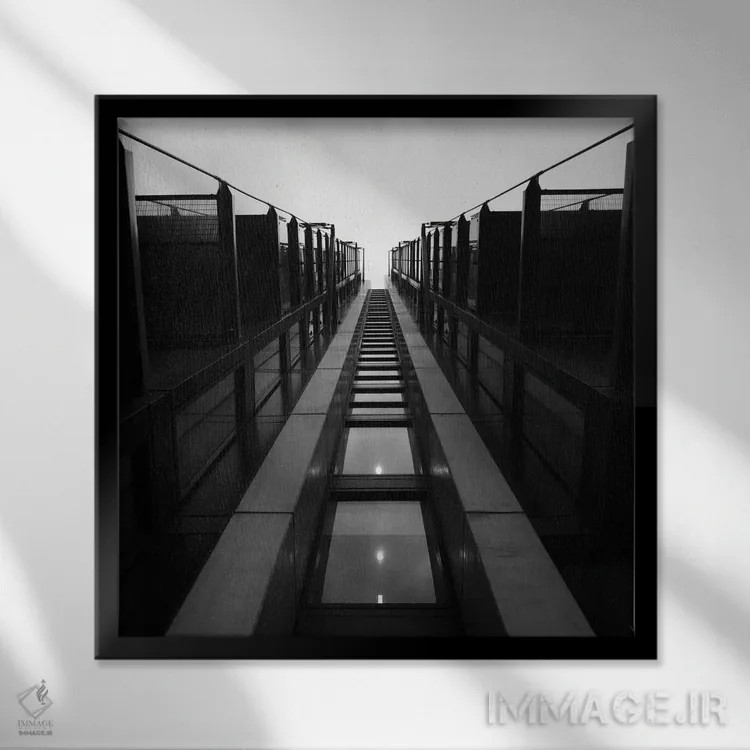 تابلو Nice (شهر فرانسه) اثر آمادئوس لانگ - نمای قابدار مشکی