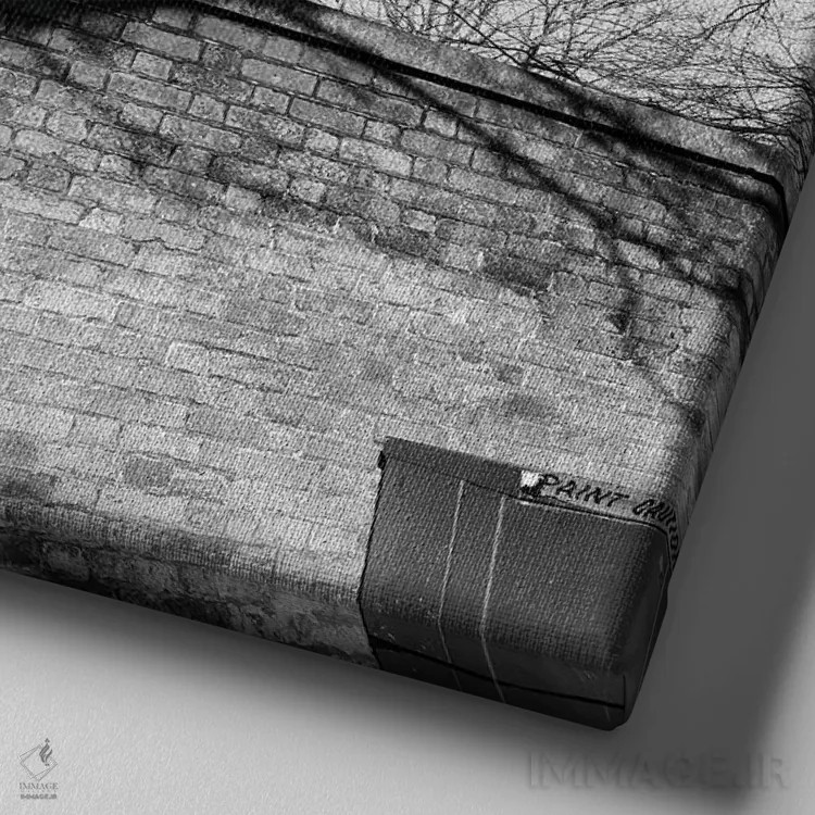 تابلو اسلو اثر آمادئوس لانگ - نمای نزدیک بافت بوم