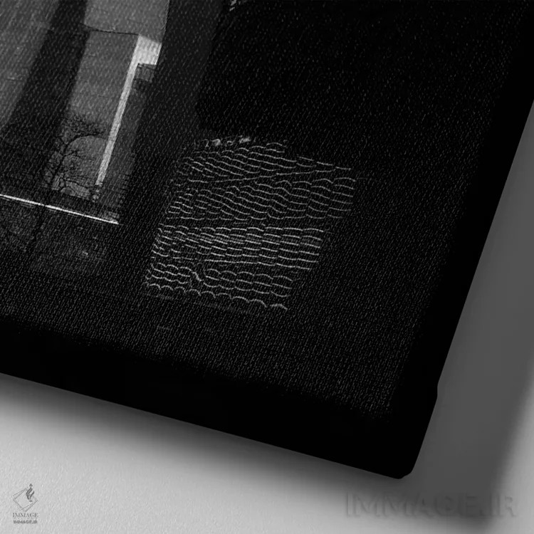 تابلو پاریس اثر آمادئوس لانگ - نمای نزدیک بافت بوم