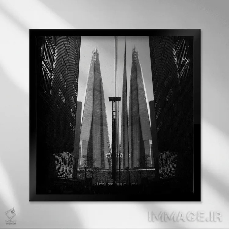 تابلو پاریس اثر آمادئوس لانگ - نمای قابدار مشکی