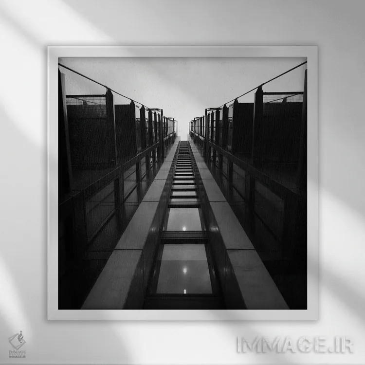 تابلو Nice (شهر فرانسه) اثر آمادئوس لانگ - نمای قابدار سفید