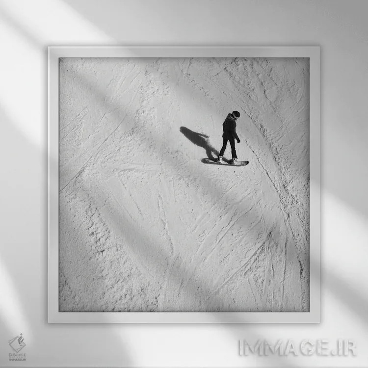 تابلو سیاه رنگ خوشحالی من است اثر آمادئوس لانگ - نمای قابدار سفید