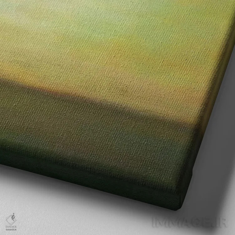 تابلو انتظار برای پرواز زمان اثر دوی هوین - نمای نزدیک بافت بوم