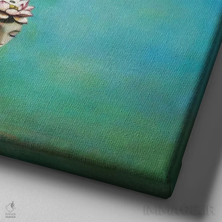 تابلو کاوشگران غبار ستارهای اثر دوی هوین - نمای نزدیک بافت بوم