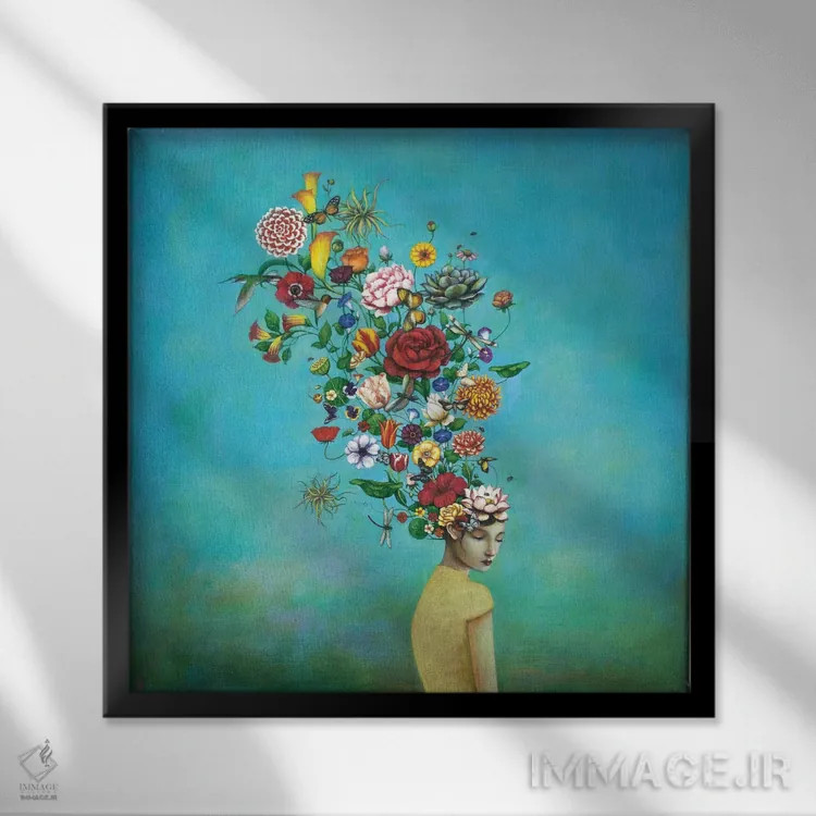 تابلو کاوشگران غبار ستارهای اثر دوی هوین - نمای قابدار مشکی