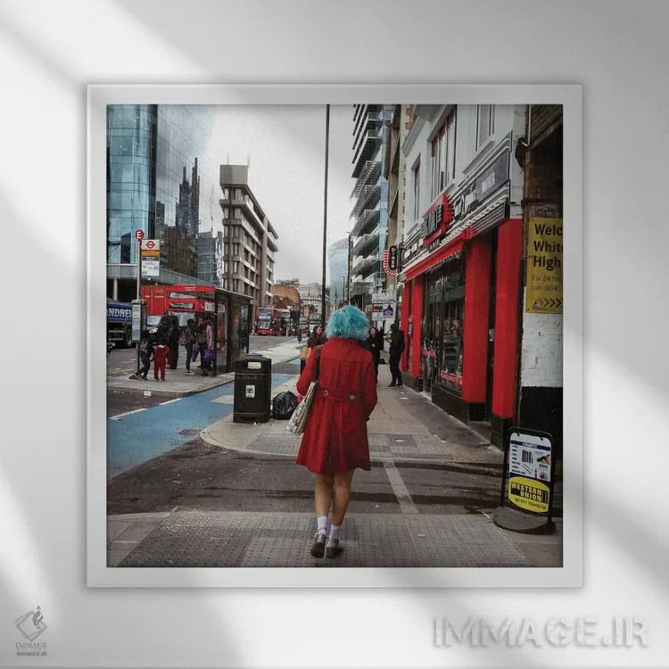 تابلو وحشی بمان اثر آمادئوس لانگ - نمای قابدار سفید