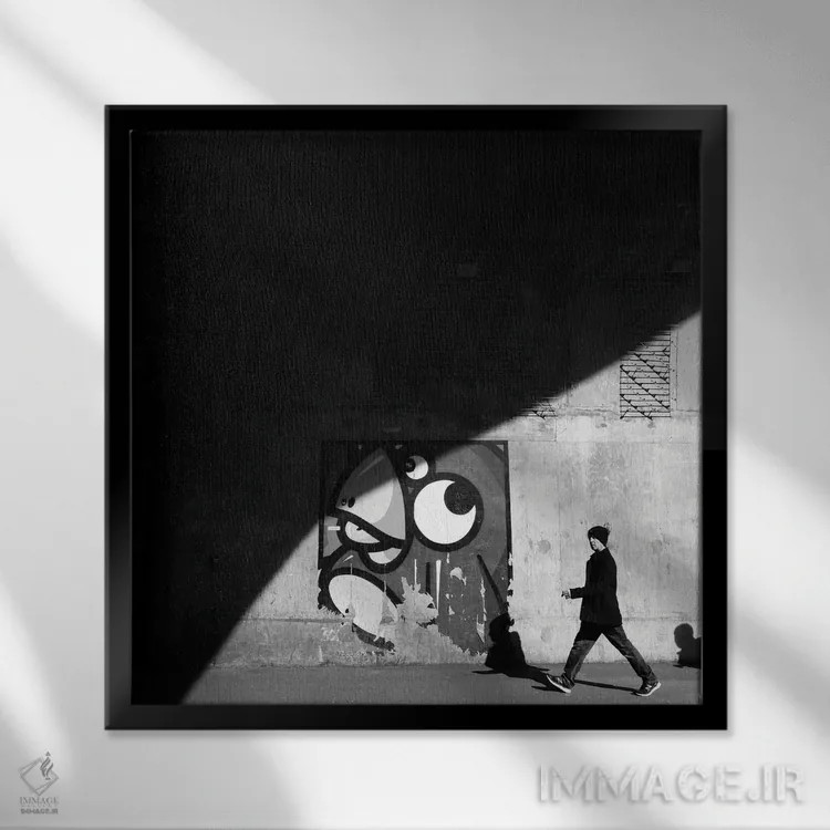 تابلو استکهلم اثر آمادئوس لانگ - نمای قابدار مشکی