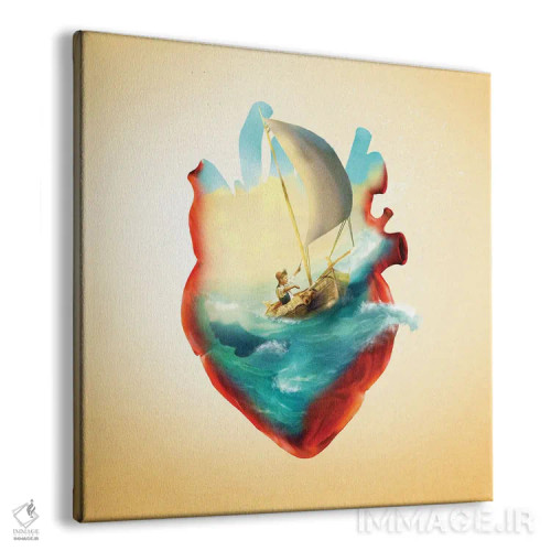 تابلو قلب دریانورد اثر دیوگو وریسیمو - نمای پرسپکتیو محصول