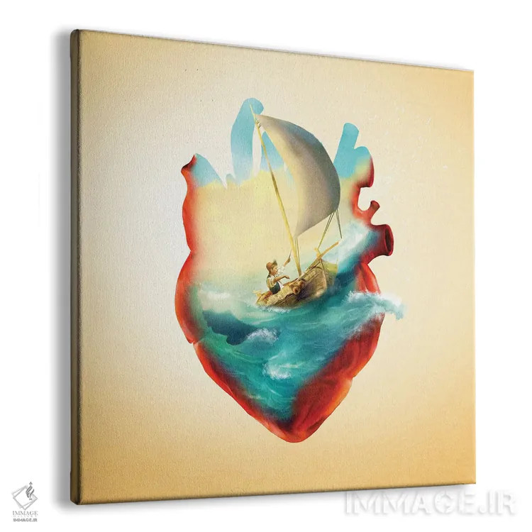 تابلو قلب دریانورد اثر دیوگو وریسیمو - نمای پرسپکتیو محصول