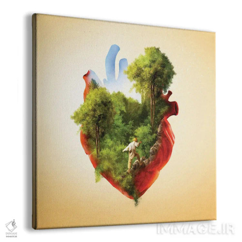 تابلو قلب جستوجوگر اثر دیوگو وریسیمو - نمای پرسپکتیو محصول
