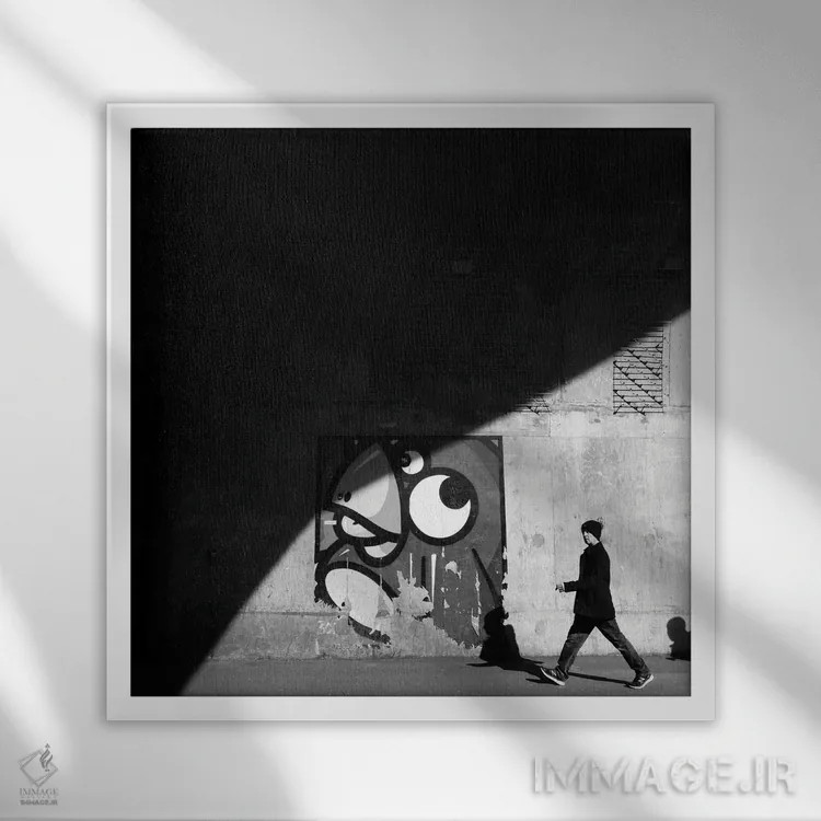 تابلو استکهلم اثر آمادئوس لانگ - نمای قابدار سفید