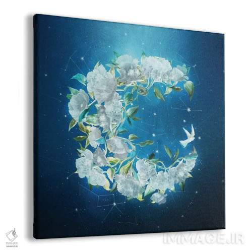 تابلو گلهای نور ماه اثر دیوگو وریسیمو - نمای پرسپکتیو محصول