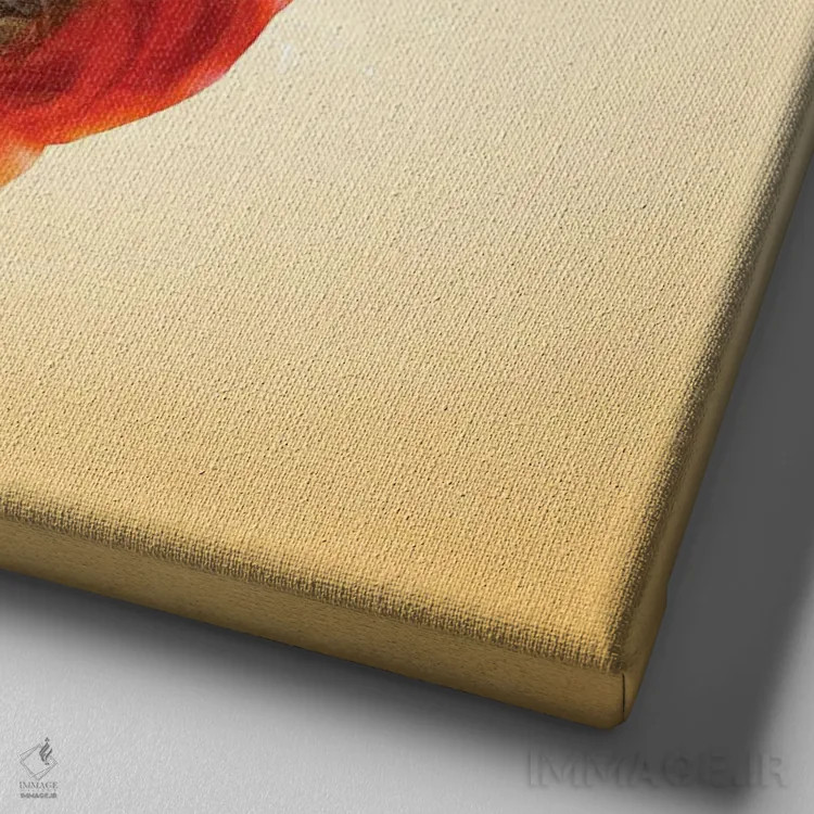 تابلو قلب جستوجوگر اثر دیوگو وریسیمو - نمای نزدیک بافت بوم