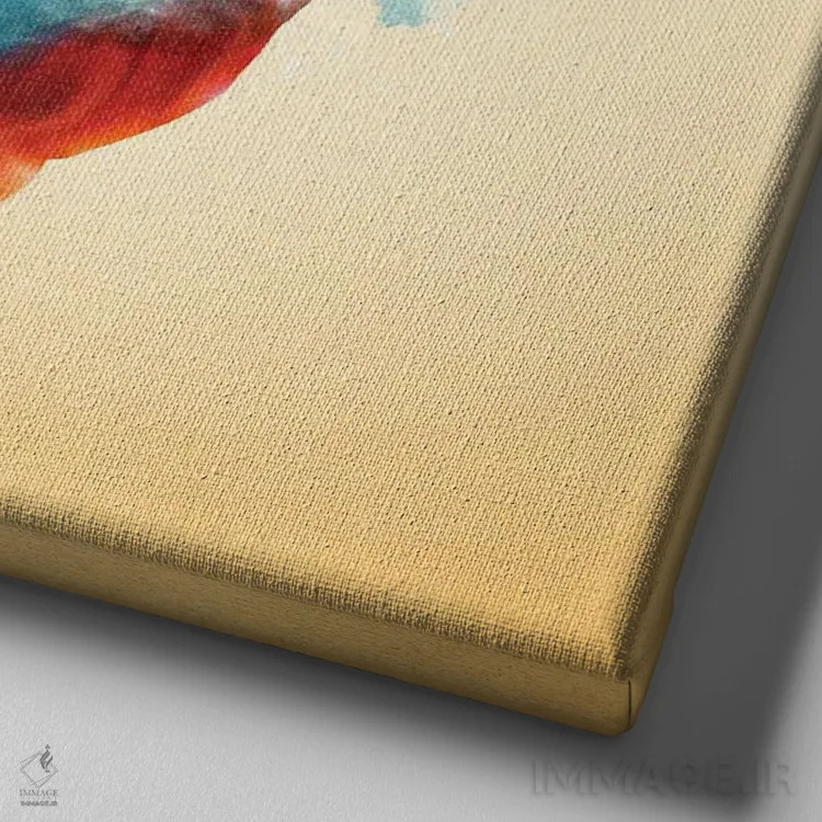 تابلو قلب دریانورد اثر دیوگو وریسیمو - نمای نزدیک بافت بوم