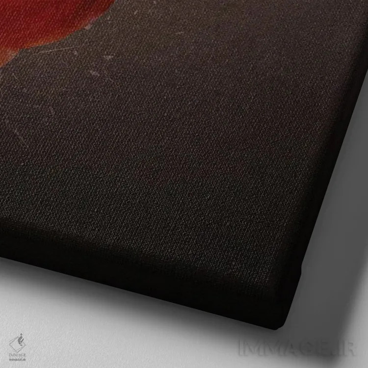 تابلو قلبی که میگشاید اثر دیوگو وریسیمو - نمای نزدیک بافت بوم