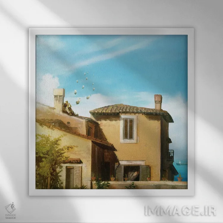 تابلو رویابین کوچک اثر دیوگو وریسیمو - نمای قابدار سفید