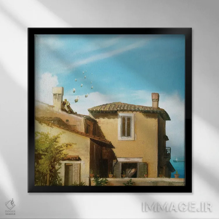 تابلو رویابین کوچک اثر دیوگو وریسیمو - نمای قابدار مشکی