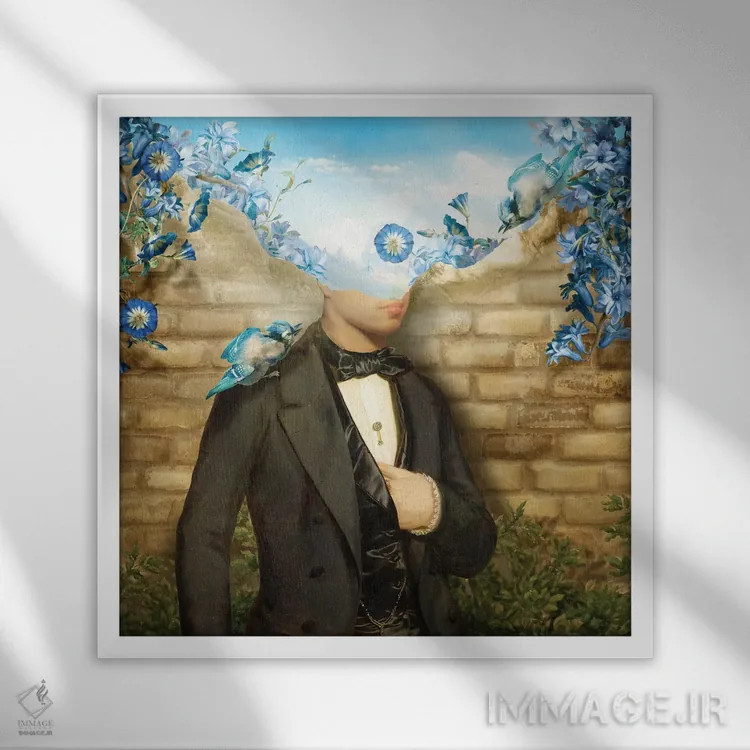 تابلو ذهن سرگردان اثر دیوگو وریسیمو - نمای قابدار سفید