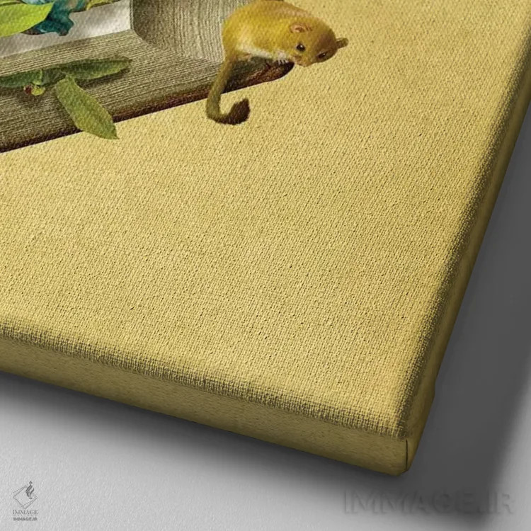 تابلو باغ رازآلود اثر دیوگو وریسیمو - نمای نزدیک بافت بوم