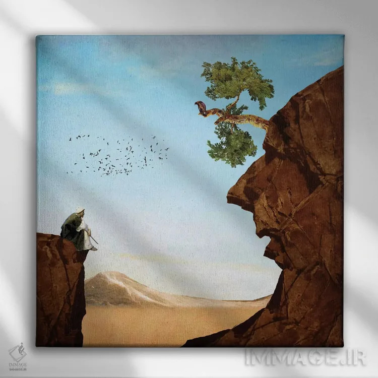 تابلو پیرمرد اثر دیوگو وریسیمو - نمای روبهرو روی دیوار