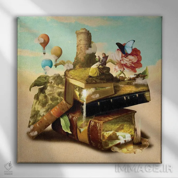 تابلو به سرزمینهای دور اثر دیوگو وریسیمو - نمای روبهرو روی دیوار