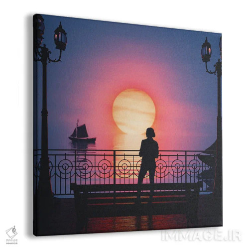 تابلو غروب آرام اثر داوانش آتری - نمای پرسپکتیو محصول