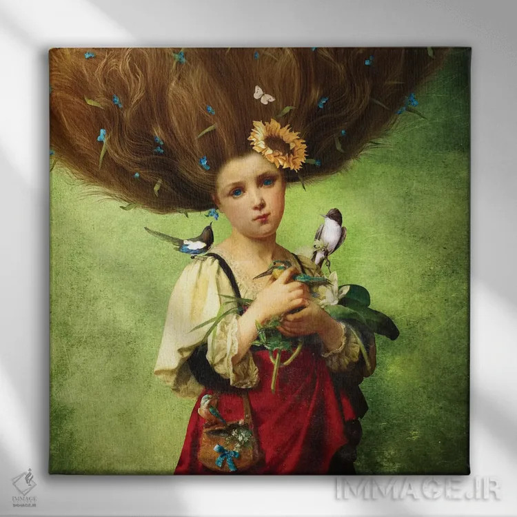 تابلو آغوش گرم اثر دیوگو وریسیمو - نمای روبهرو روی دیوار