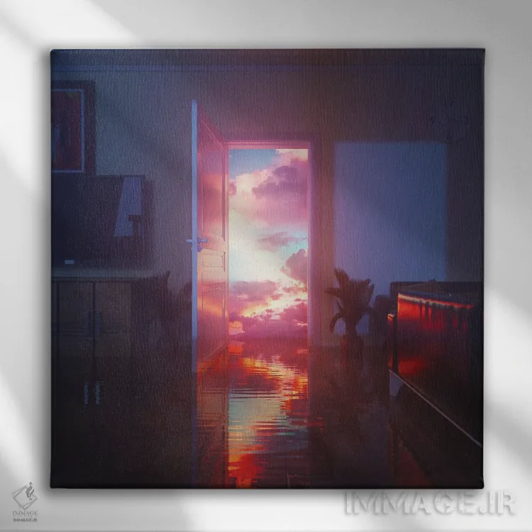 تابلو حاشیه اثر داوانش آتری - نمای روبهرو روی دیوار