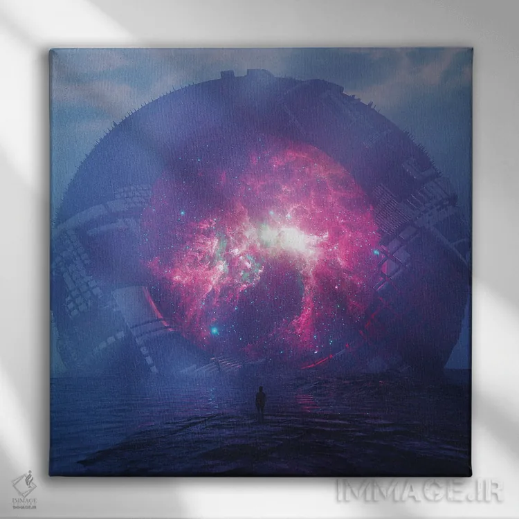 تابلو منبع اثر داوانش آتری - نمای روبهرو روی دیوار