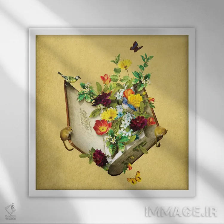 تابلو باغ رازآلود اثر دیوگو وریسیمو - نمای قابدار سفید