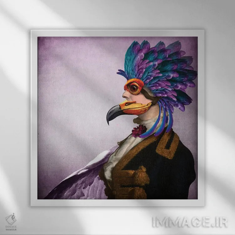 تابلو مارکزا (بانوی اشرافی ایتالیایی) اثر دیوگو وریسیمو - نمای قابدار سفید