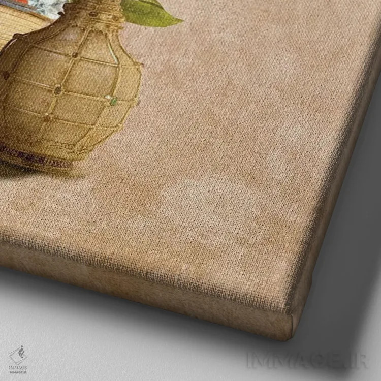 تابلو جغد دانا اثر دیوگو وریسیمو - نمای نزدیک بافت بوم