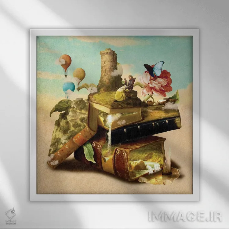 تابلو به سرزمینهای دور اثر دیوگو وریسیمو - نمای قابدار سفید