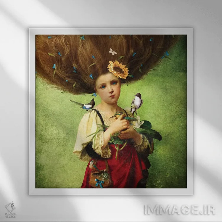 تابلو آغوش گرم اثر دیوگو وریسیمو - نمای قابدار سفید