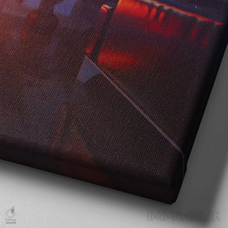 تابلو حاشیه اثر داوانش آتری - نمای نزدیک بافت بوم