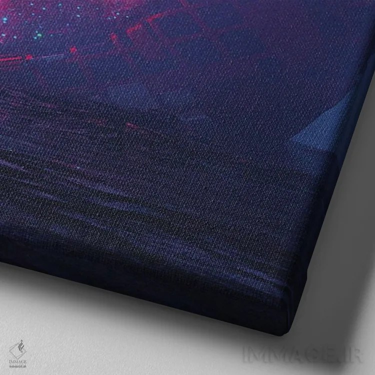 تابلو منبع اثر داوانش آتری - نمای نزدیک بافت بوم