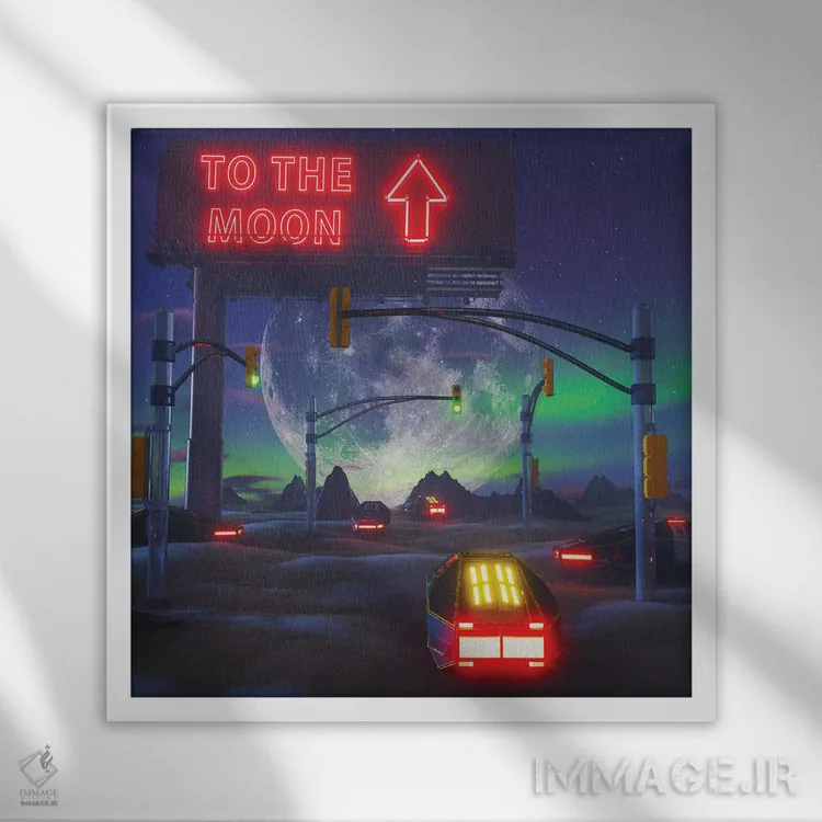 تابلو مسافران اثر داوانش آتری - نمای قابدار سفید