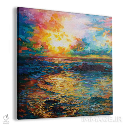 تابلو غروب پاکدامنانه اثر لئون دوونیس - نمای پرسپکتیو محصول