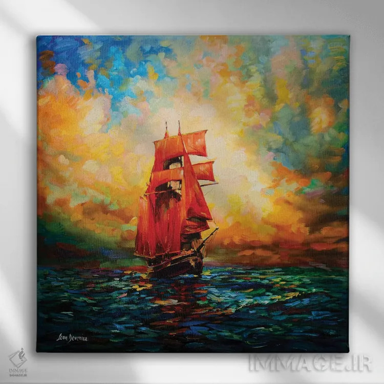 تابلو سفرهای خیالانگیز اثر لئون دوونیس - نمای روبهرو روی دیوار