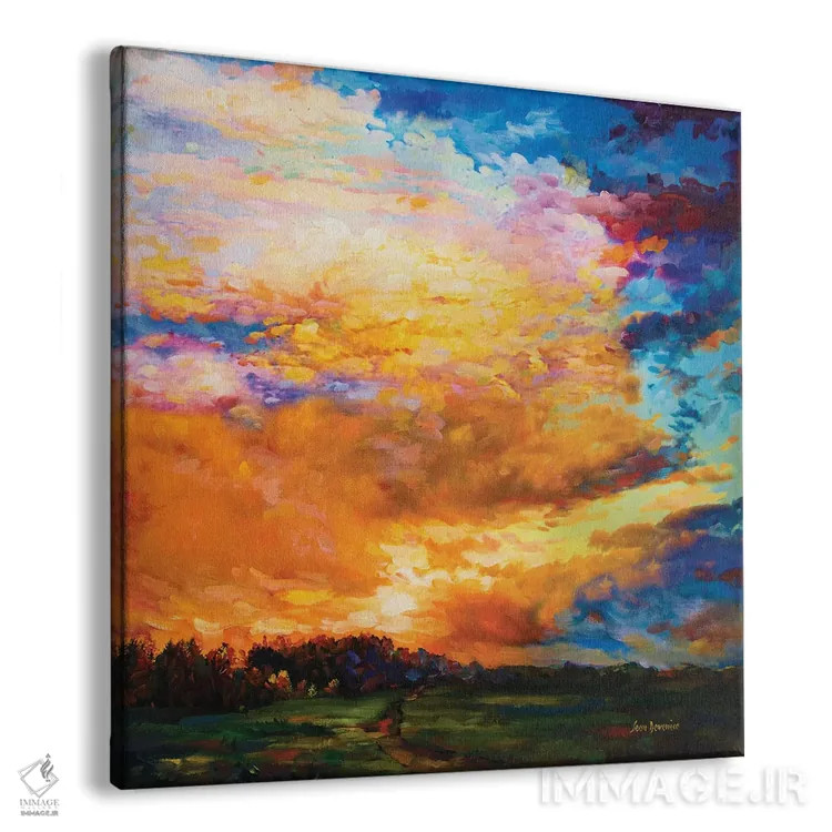تابلو پس از غروب اثر لئون دوونیس - نمای پرسپکتیو محصول