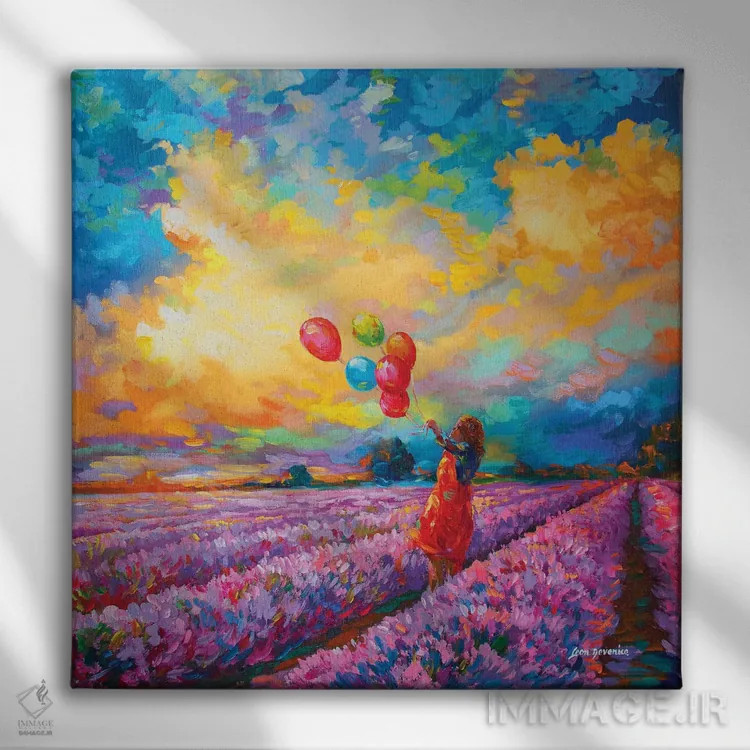 تابلو هنر امپرسیونیسم (سبک هنری) اثر لئون دوونیس - نمای روبهرو روی دیوار