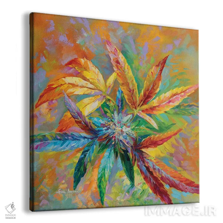 تابلو هنر ماریجوانا اثر لئون دوونیس - نمای پرسپکتیو محصول
