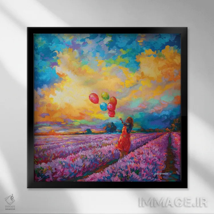 تابلو هنر امپرسیونیسم (سبک هنری) اثر لئون دوونیس - نمای قابدار مشکی