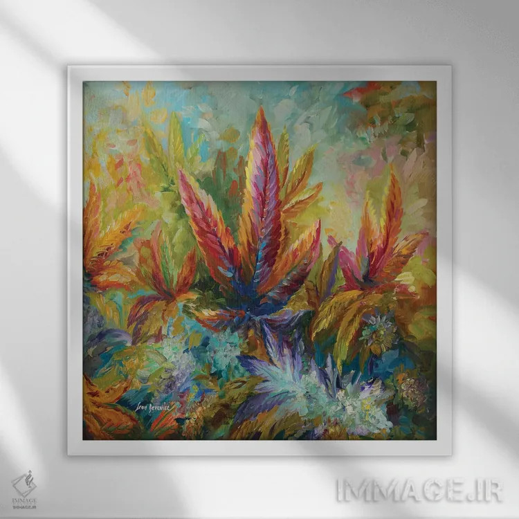 تابلو بهشت ماریجوانا اثر لئون دوونیس - نمای قابدار سفید